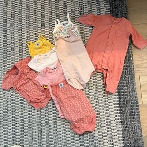 Bundle of 8 Petit Bateau baby clothes